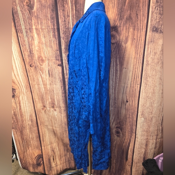 Torrid Jacquard Trench Size 2(18/20, 2x) Blue - Picture 4 of 12